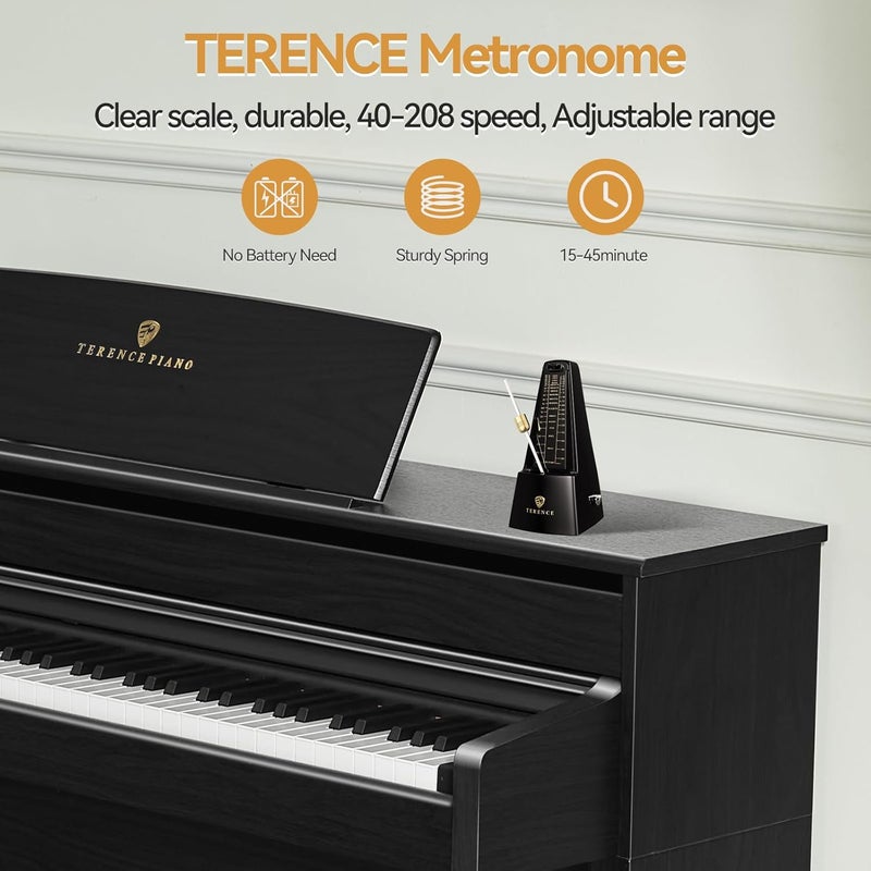 TERENCE Mechanical Metronomes for Piano Guitar Drum Violin and Other Musical Instruments with Loud Sound and Accurate Beat Multiple Beat Modes for Beginners - Image 4